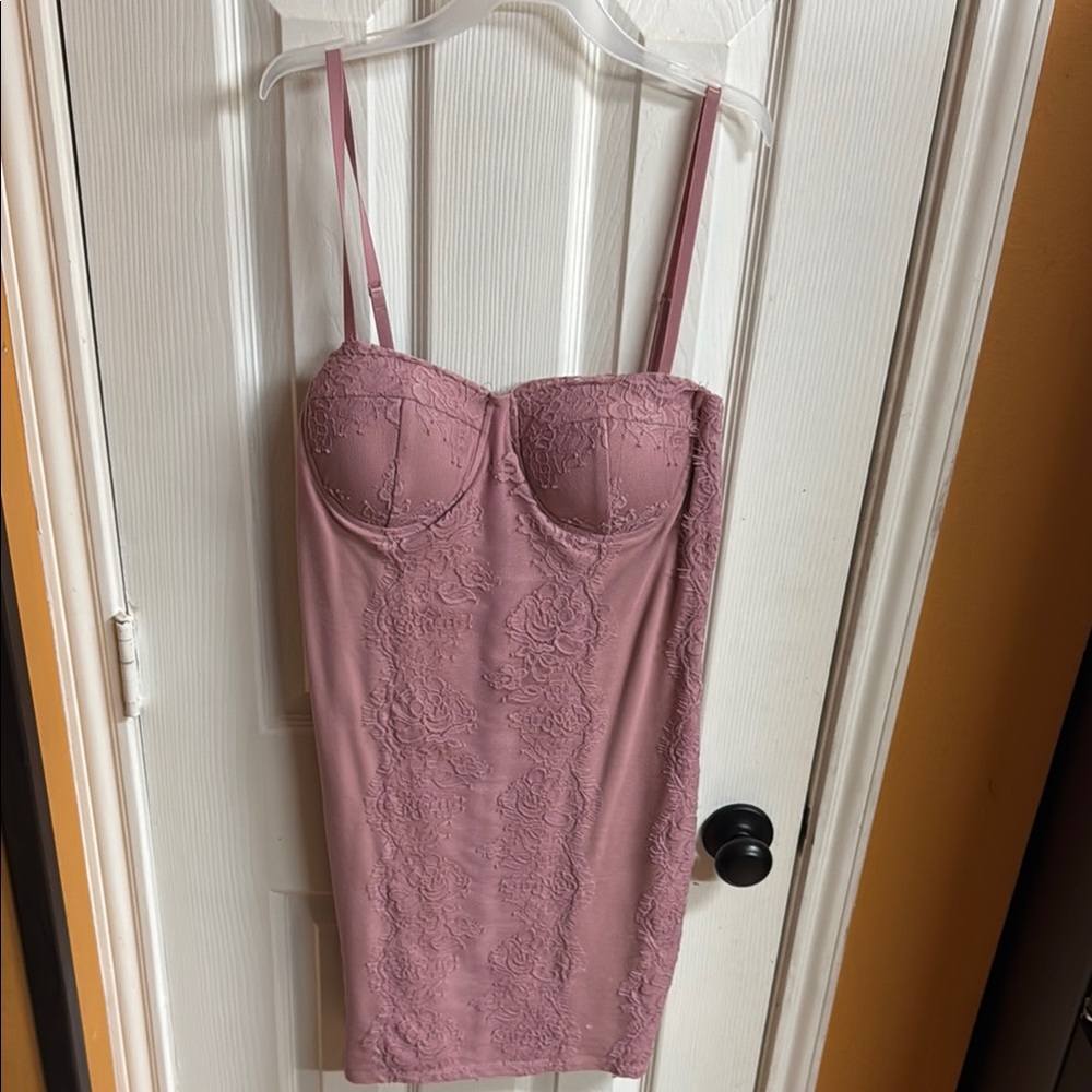 Haute Monde Pink Lace Dress